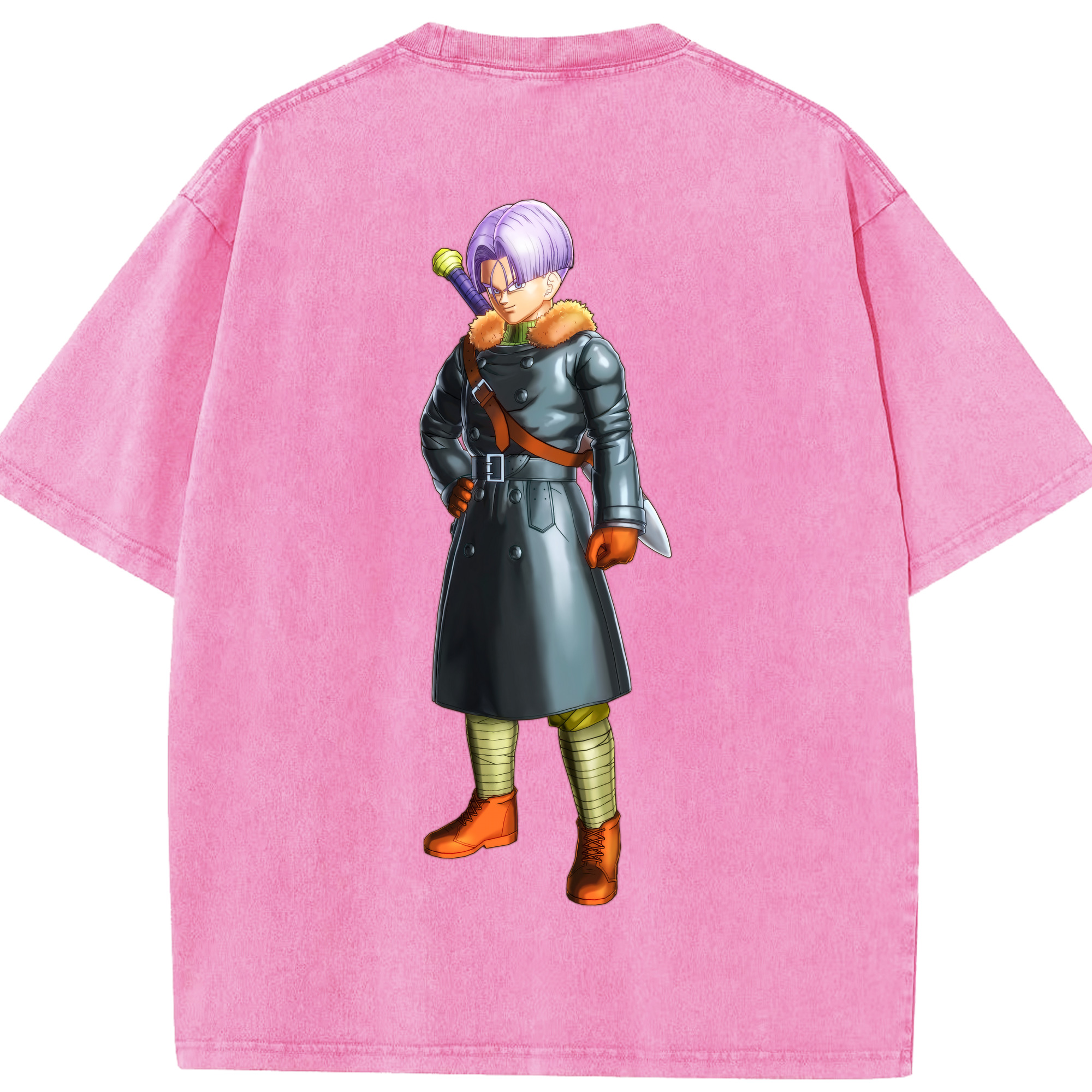 （画像用） ドラゴンボール DRAGON BALL 綿100% ヴィンテージ風 半袖Tシャツ（背面プリント）